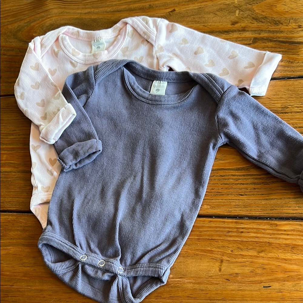 Set of Two Kate Quinn Baby Long Sleeve Onesies like new